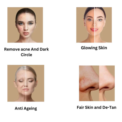 Etheric Herbal Face & Body Wash Powder  Natural Anti Acne & Skin Brightening Care