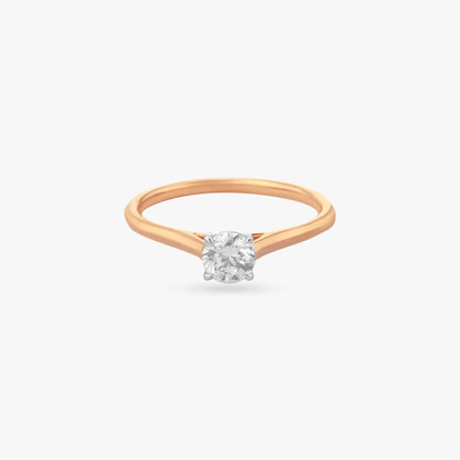 Forever Brilliance Solitaire Ring in 18K Rose Gold, 0.46 ct