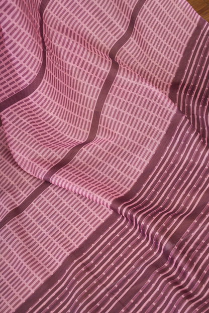 Dwija Fashion Powder Pink Party Wear Printed Linen Ready To Wear Saree With Unstitched Blouse