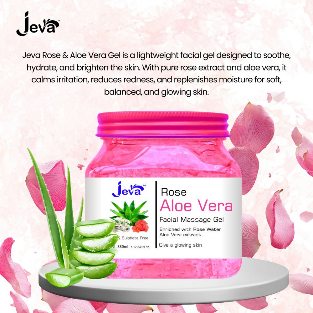 Jeva Rose and Aloe Vera Facial Massage Gel