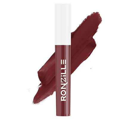 Ronzille Non Transfer Matte Liquid Lipstick Plus Lip Gloss - Nudes And Browns