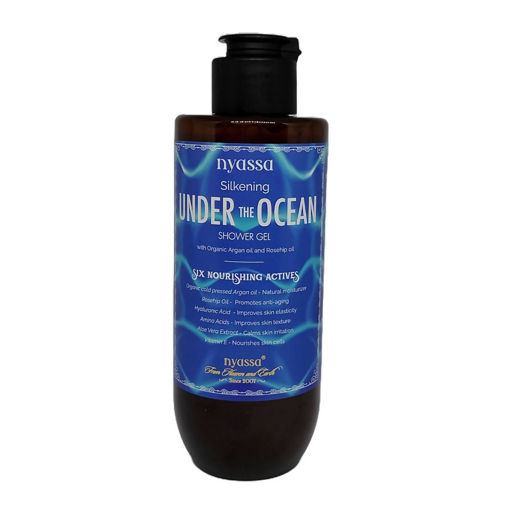 Nyassa Silkening Under The Ocean Shower Gel With Organic Argan Oil And Rosehip Oil