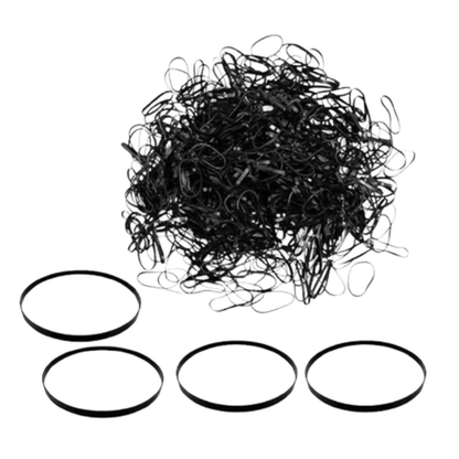 Bronson Professional Rubber Band Soft & Smooth Basic Everyday Wear Thin Elastics Stretchy Hair Tie