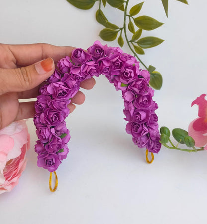 Purple Rose Gajra