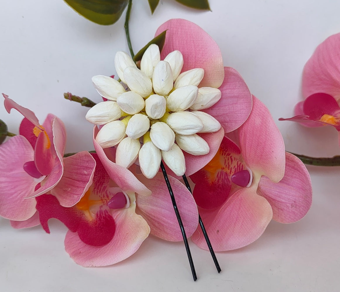 Artificial Jasmine Flower Brooch
