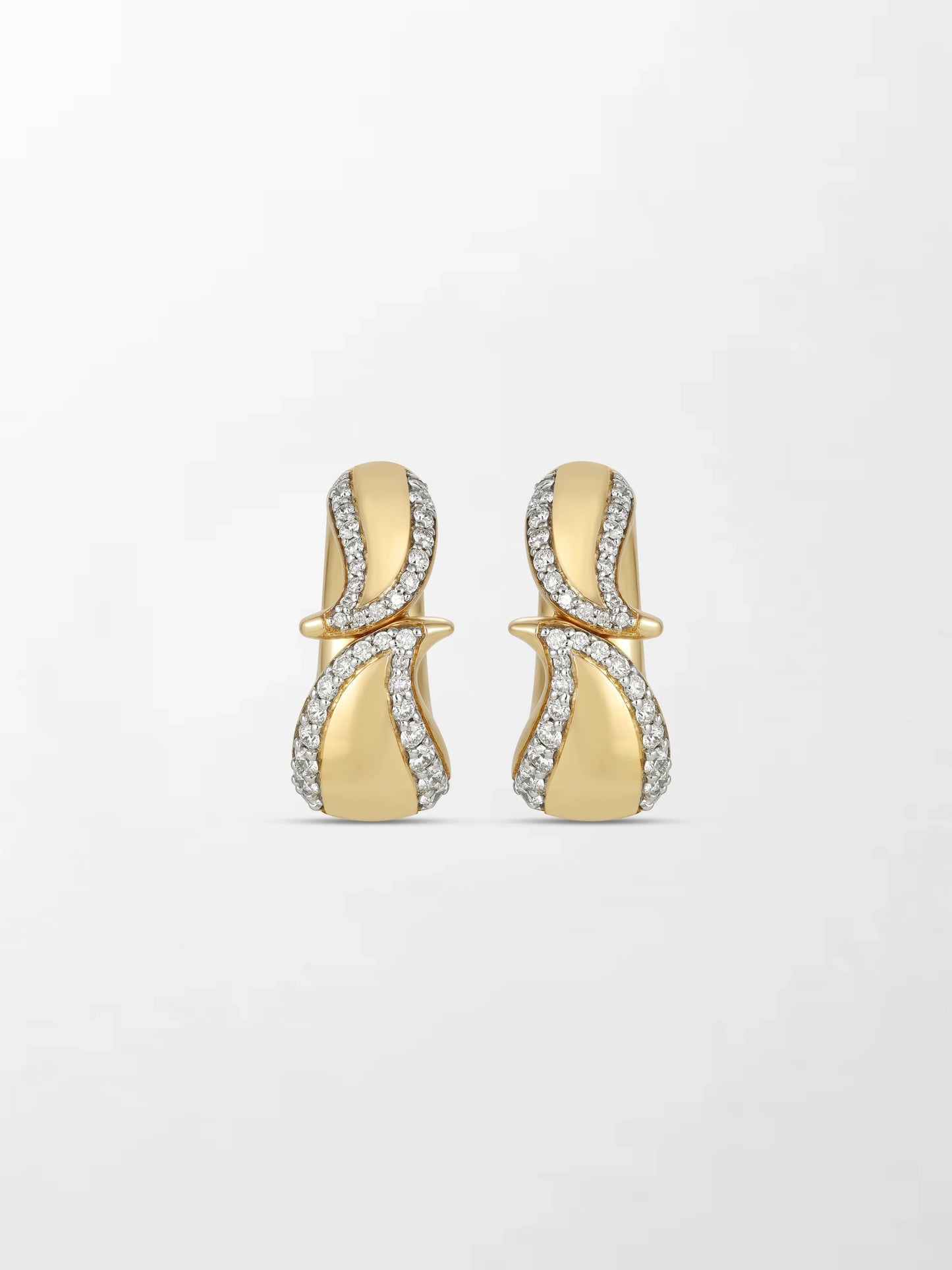 Edge Diamond Flick Earrings