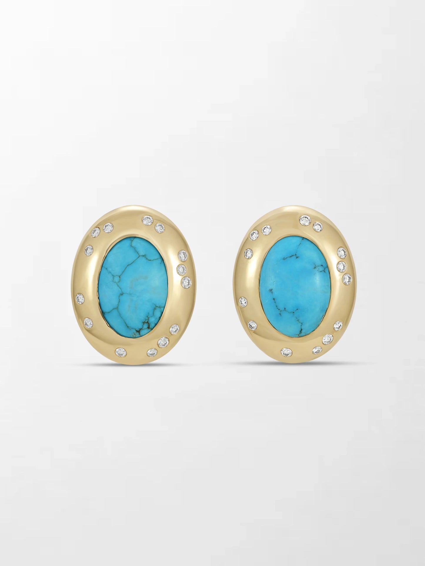 Royal Turquoise Gold Studs