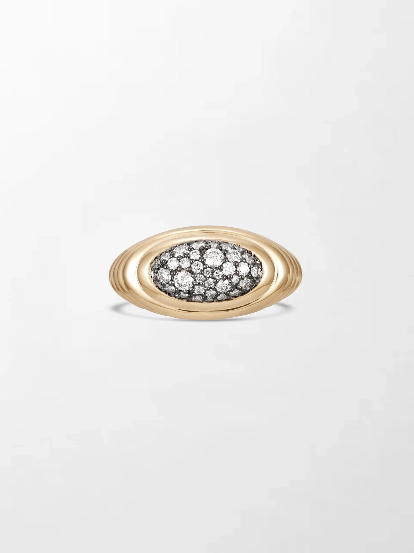 Pavé Rise Pinky Ring