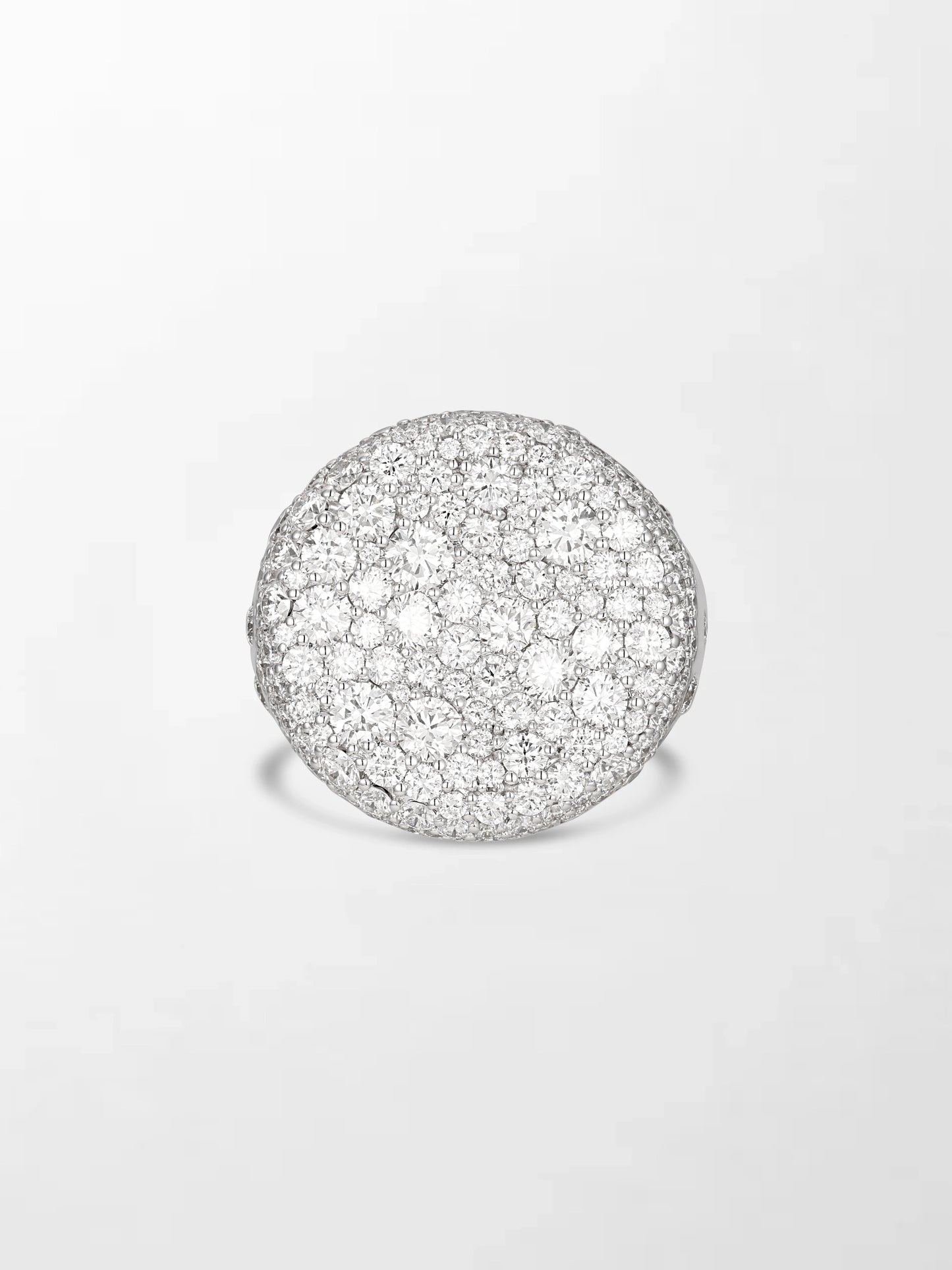 Snow Cupped Dome Ring