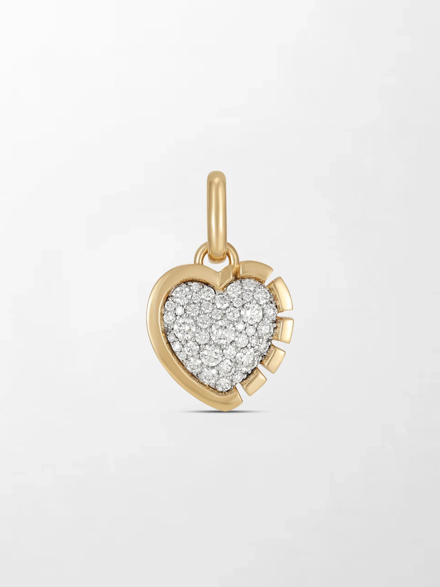 Split Bezel Heartlight Pendant