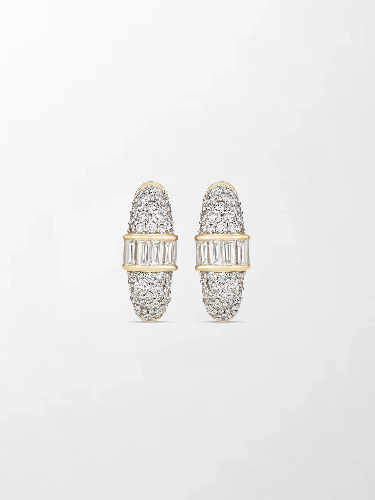 Baby Pavé Baguette hoops