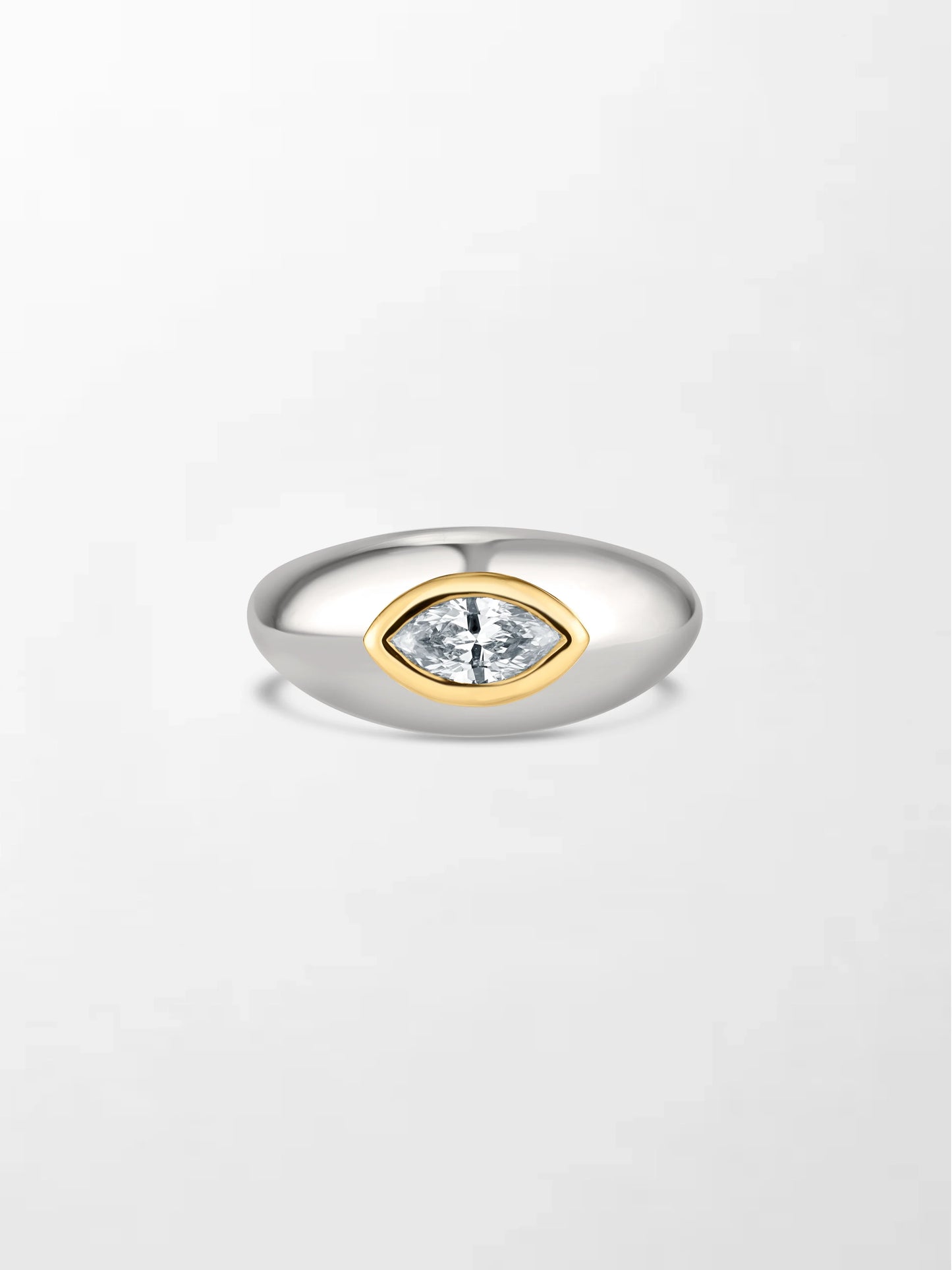 Marquise Duo-Tone Ring