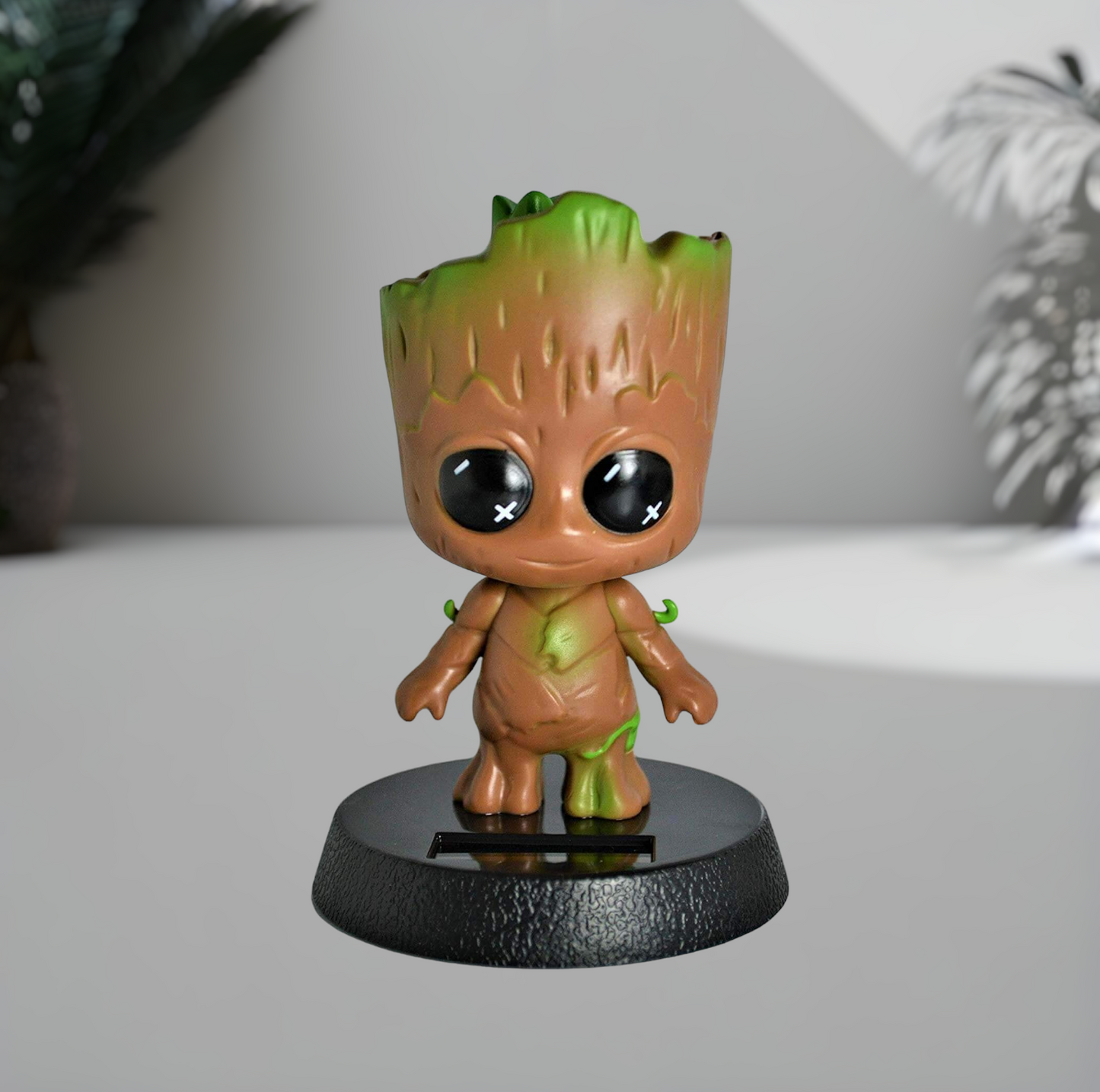 Marval | Groot Solar Bobblehead Action Figure | Desk, Table & Car Accessory | 15 Cms |