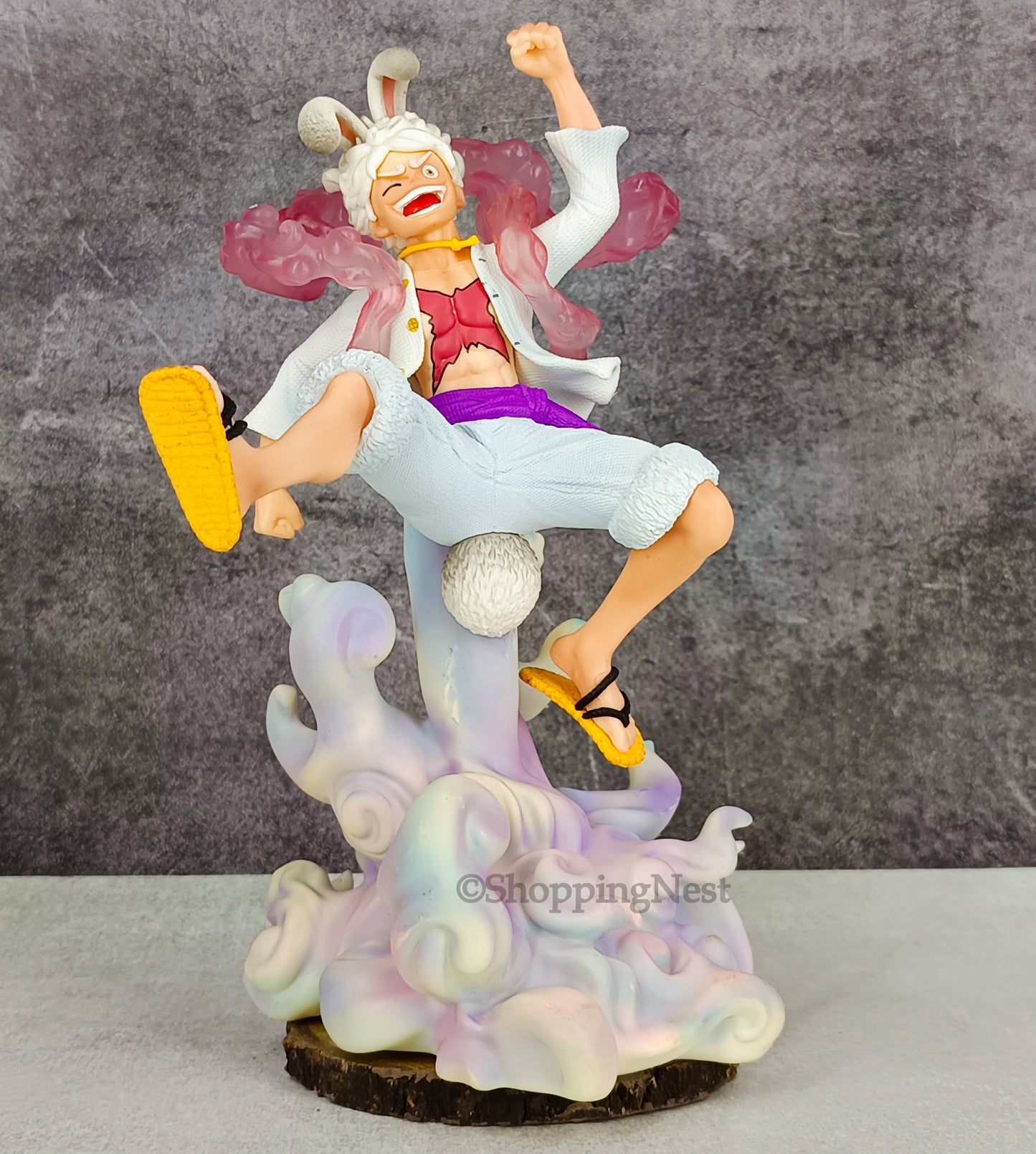 Anime One Piece Nika Luffy Figure Kawaii Rabbit Ears Decor Statue Pvc Action Figurine | 25 CMS |