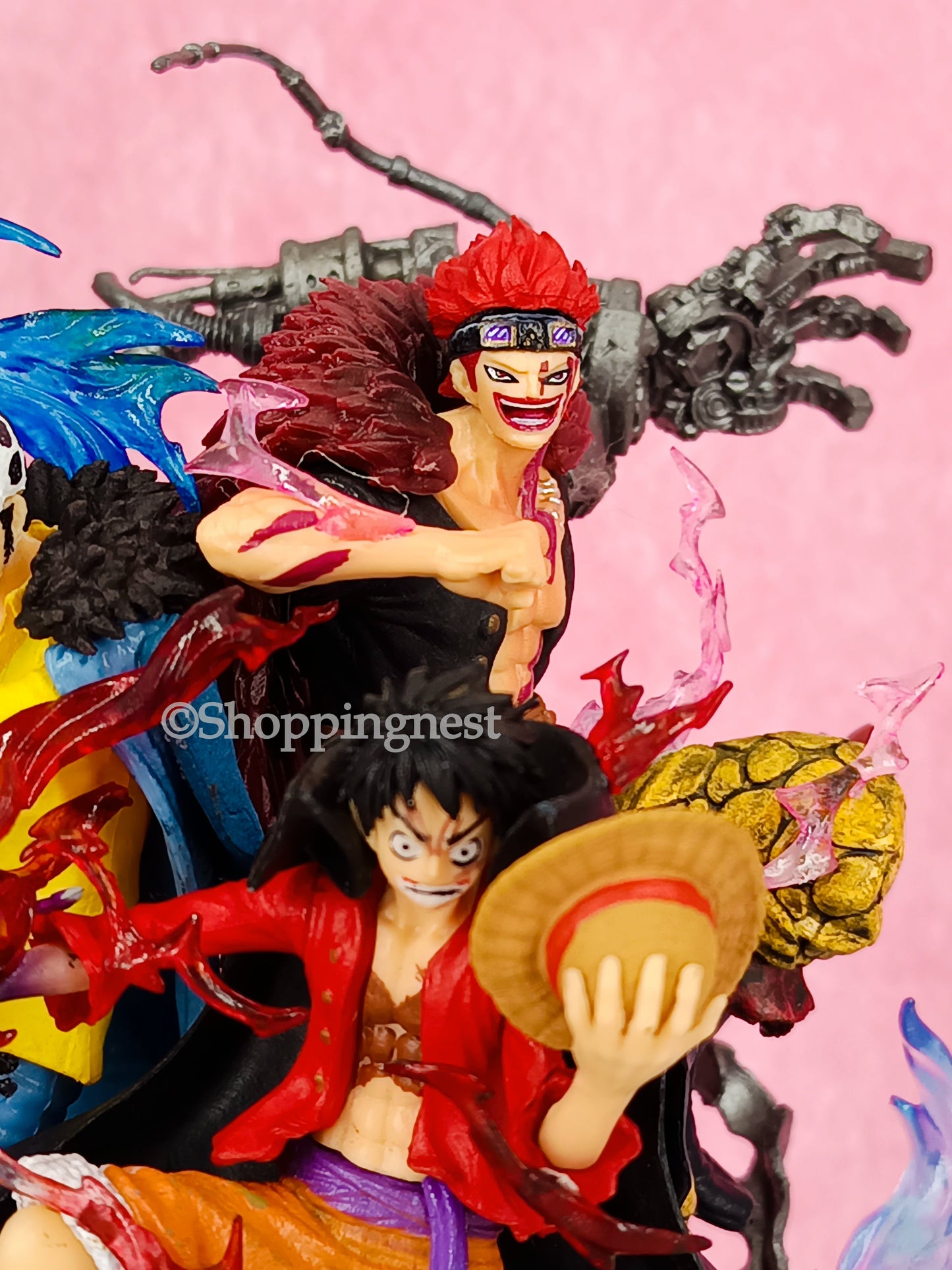 One Piece Figurine Three Captain Anime Figure Kid Law Luffy Action Pvc Statue Desktop Decoration | 20cm |