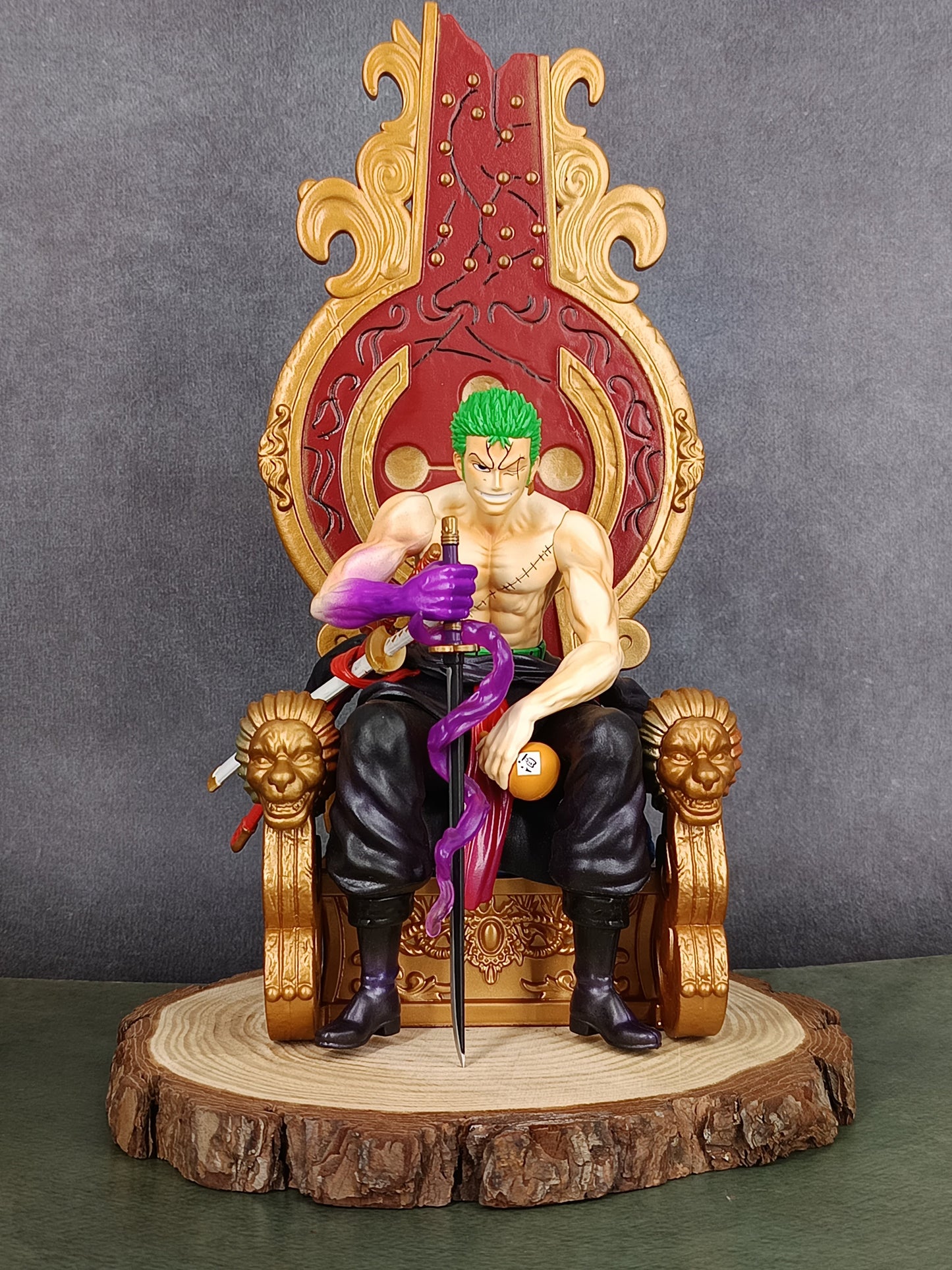 One Piece Zoro Sitting on Throne Action Figure | 30 cm |