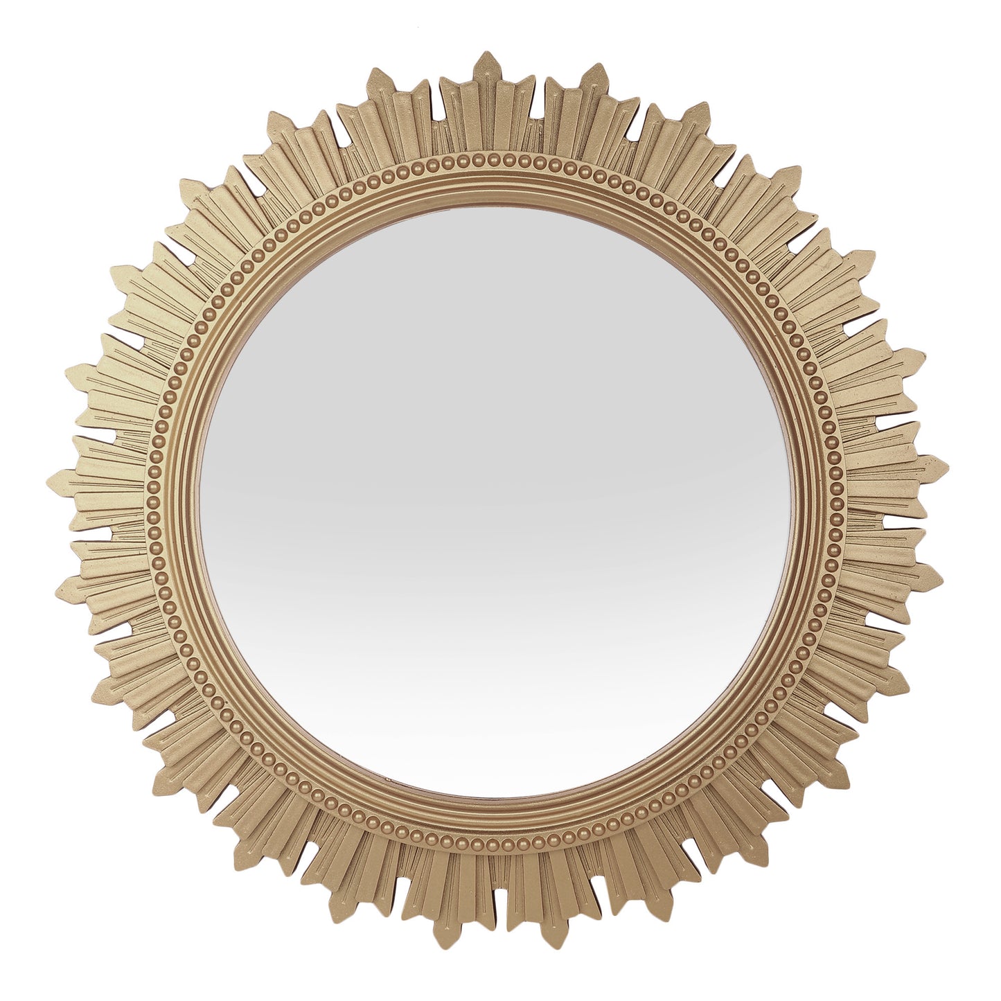 EFINITO Sunburst Wall Mirror, Decorative Framed Mirror for Bathroom, Bedroom, Living Room & Vanity (17 Inch)