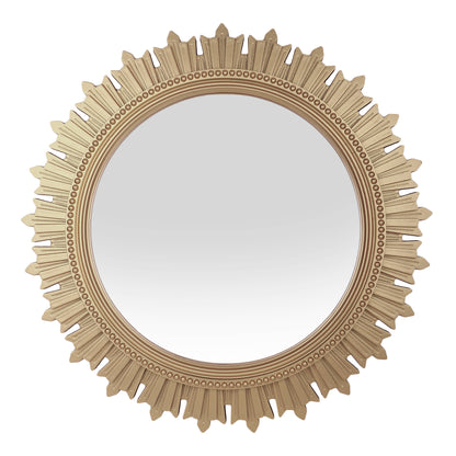 EFINITO Sunburst Wall Mirror, Decorative Framed Mirror for Bathroom, Bedroom, Living Room & Vanity (17 Inch)