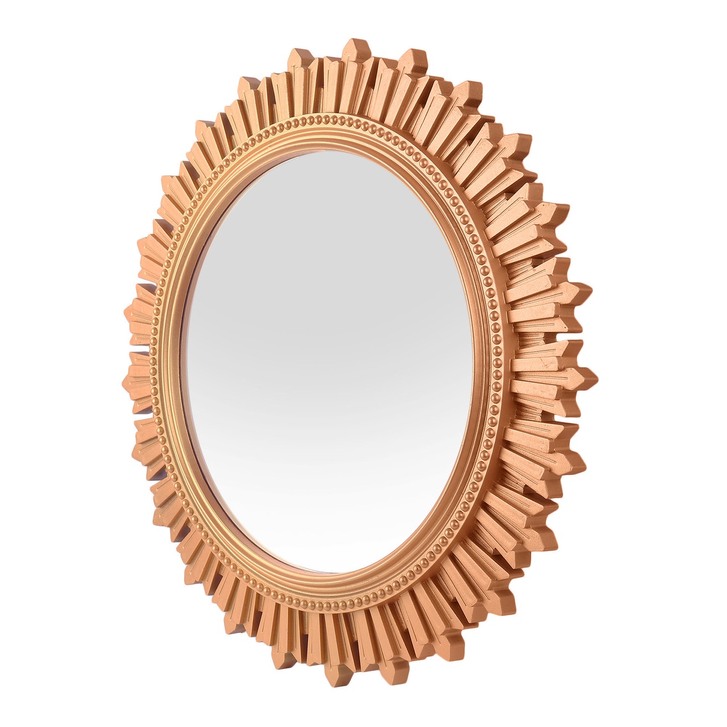 EFINITO Sunburst Wall Mirror, Decorative Framed Mirror for Bathroom, Bedroom, Living Room & Vanity (17 Inch)