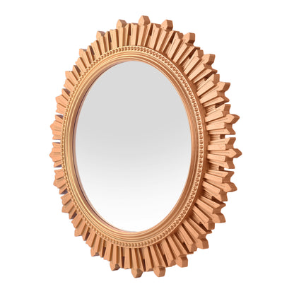 EFINITO Sunburst Wall Mirror, Decorative Framed Mirror for Bathroom, Bedroom, Living Room & Vanity (17 Inch)