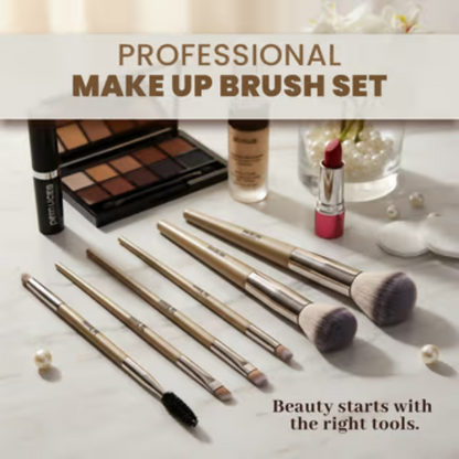 Bronson Professional 6Pc Face & Eye Brush Easy Blending