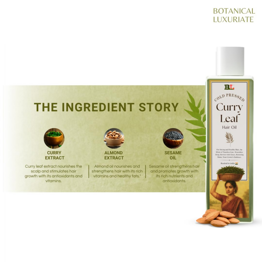 Botanical Luxuriate Cold Pressed Curry Leaf Hair Growth Oil