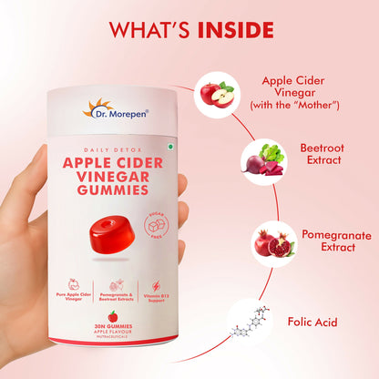 Dr. Morepen Apple Cider Vinegar Gummies - Apple Flavor