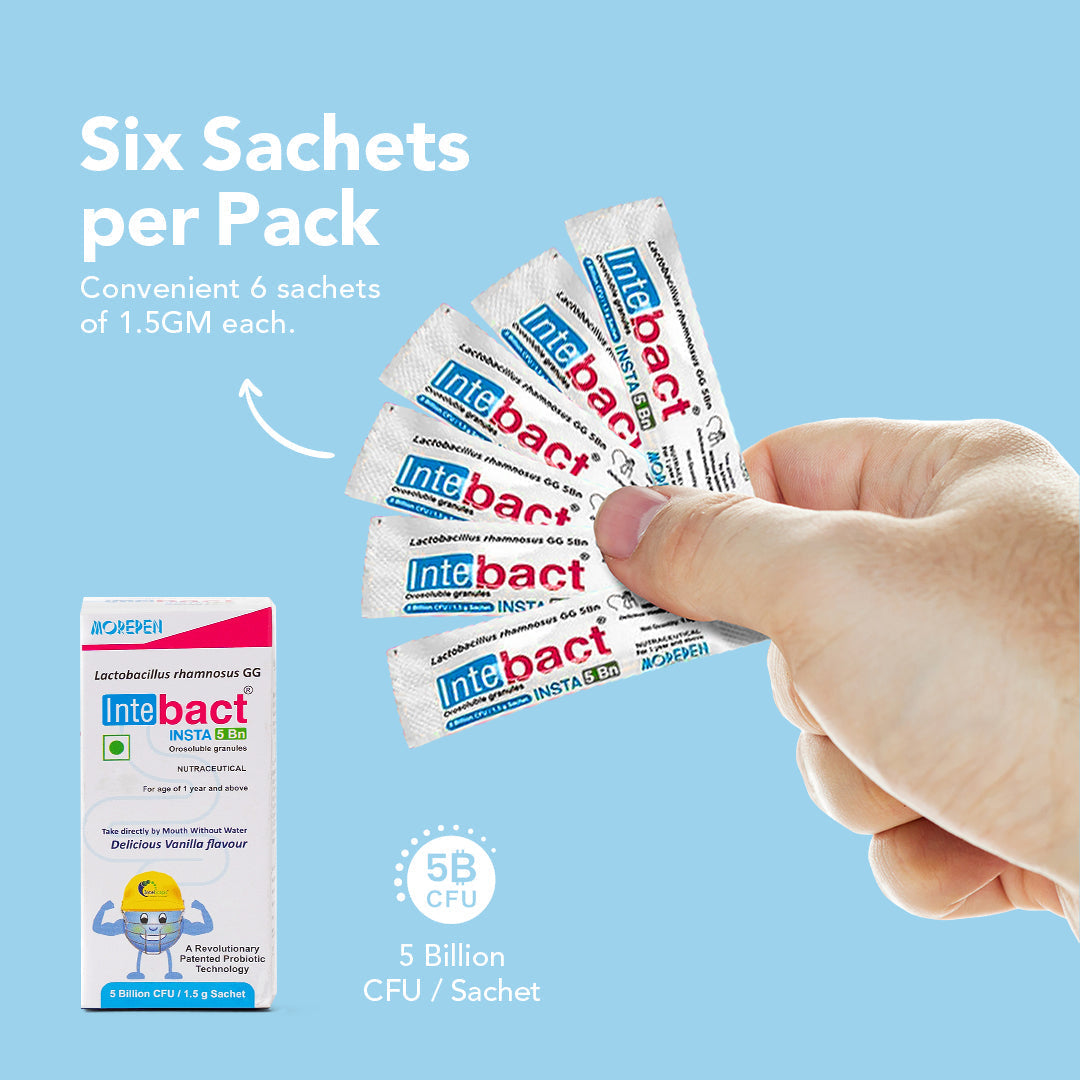 Dr Morpen Intebact Insta Probiotic 5Bn (1.5Gm) - 6 Sachets