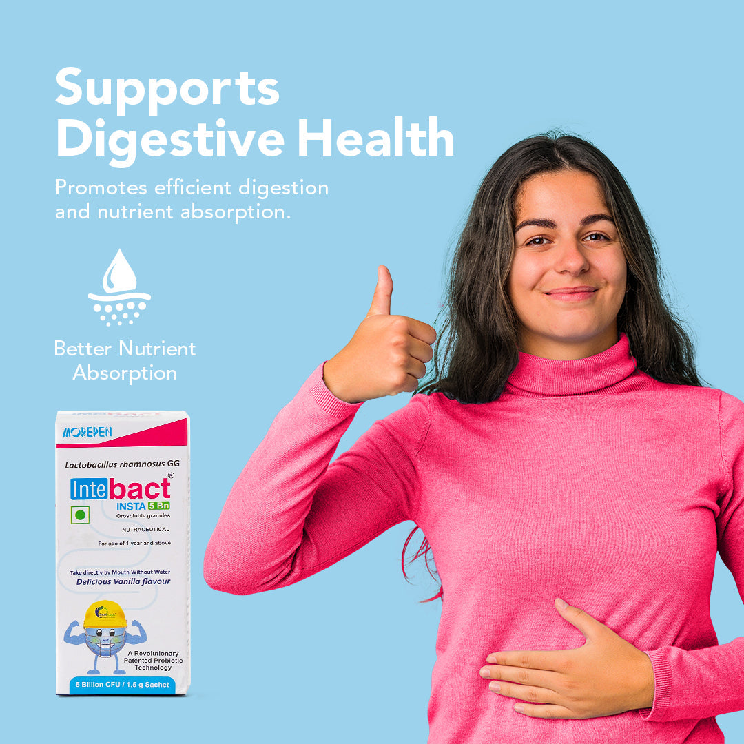 Dr Morpen Intebact Insta Probiotic 5Bn (1.5Gm) - 6 Sachets