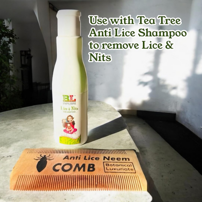 Botanical Luxuriate 100% Neem Wood Lice & Nits Comb