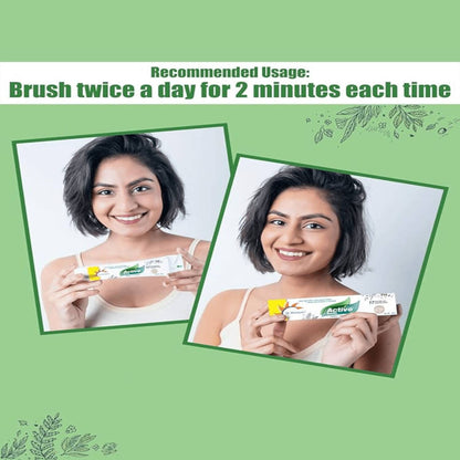 Dr. Morepen Active Smile Toothpaste with Bamboo Brush