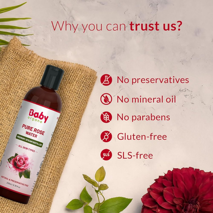 Babyorgano Ayurvedic Rose Water