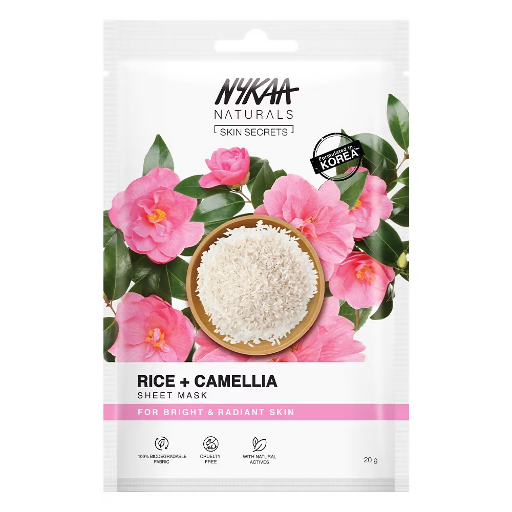 Nykaa Rice & Camellia Sheet Mask