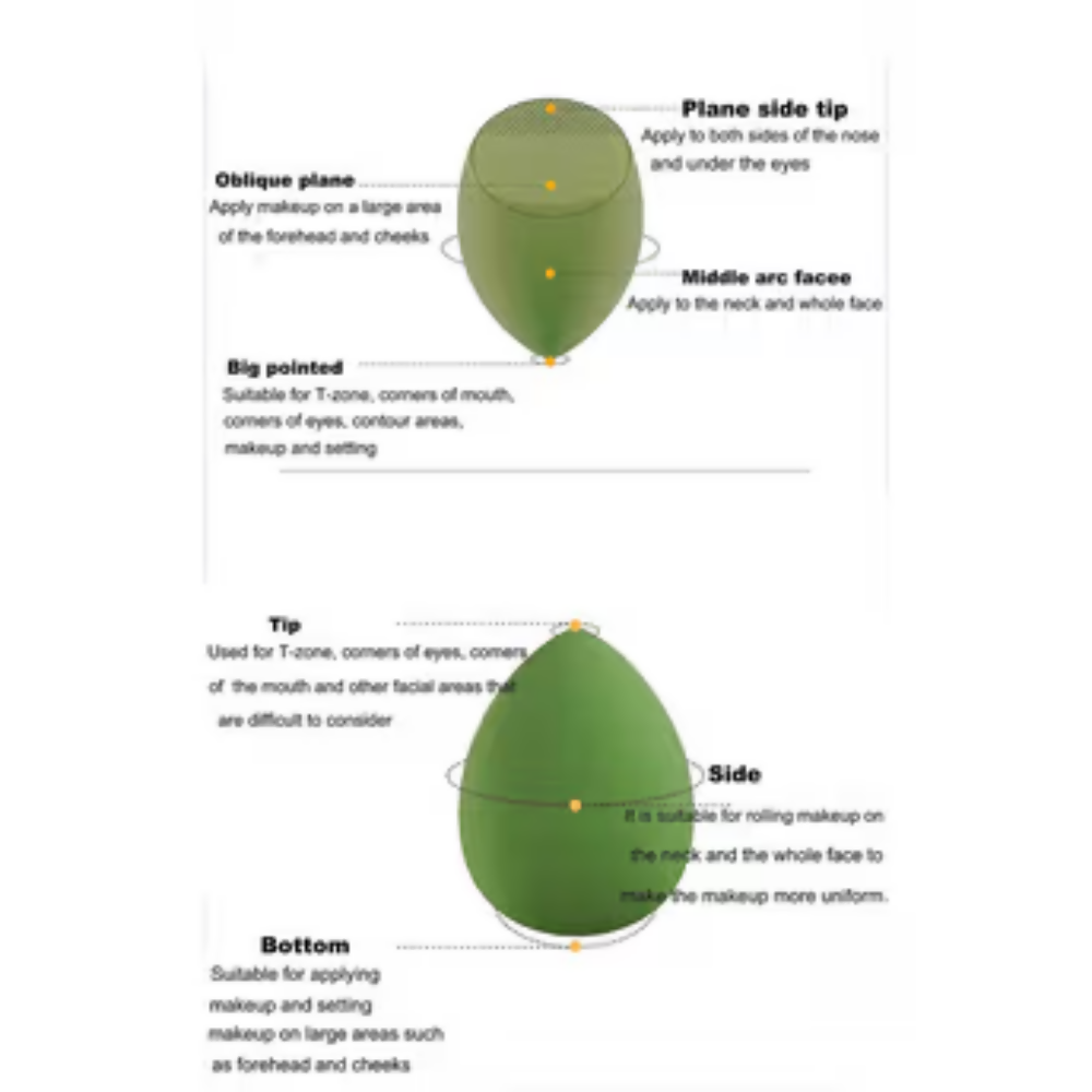 Bronson Professional Makeup Sponge Set