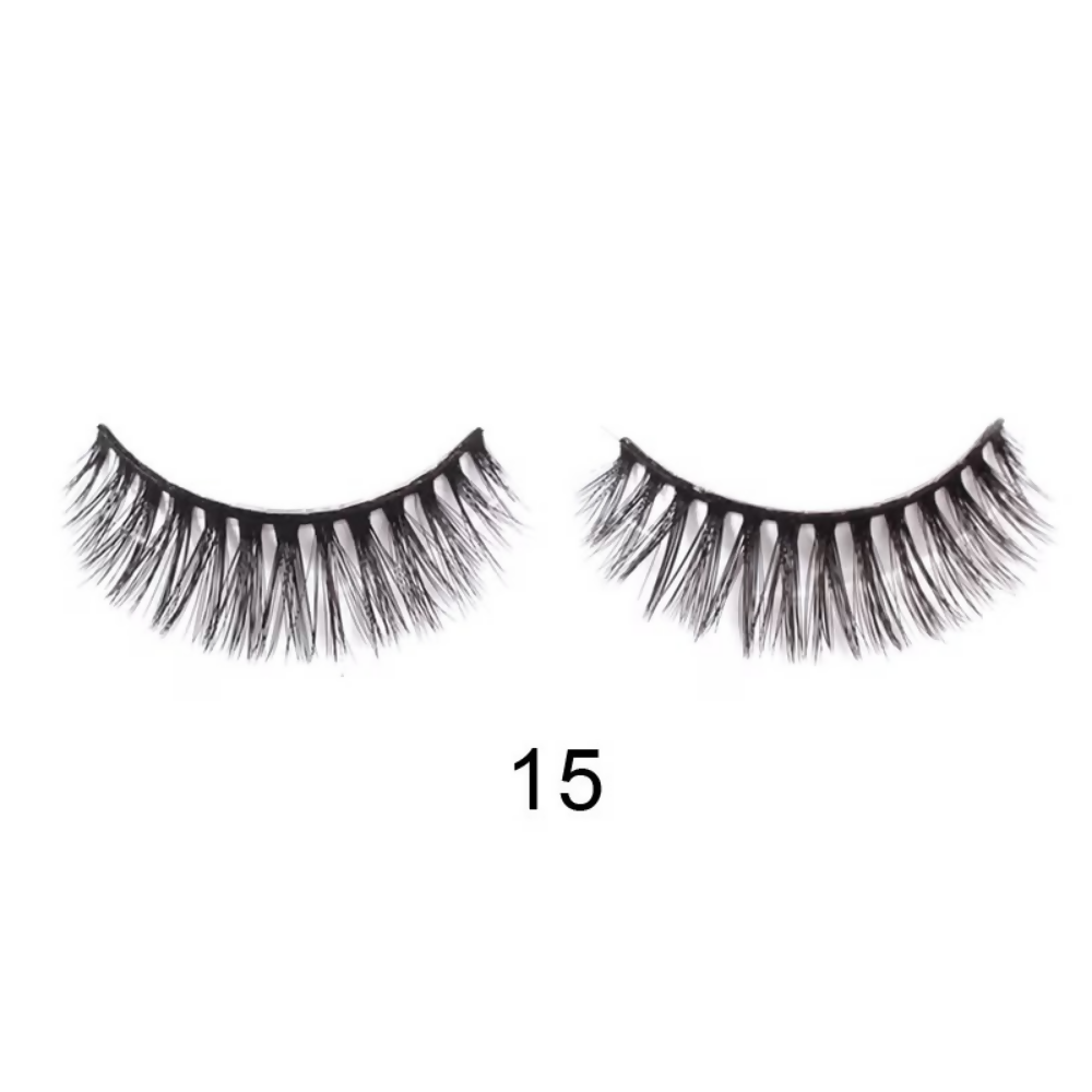 Bronson Professional 3D Effect Long and Natural Look False Eyelashes - 15