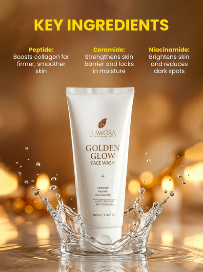 Flawora Golden Glow Face Wash