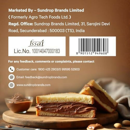 Sundrop Peanut Butter With Chocolate, Crunchy