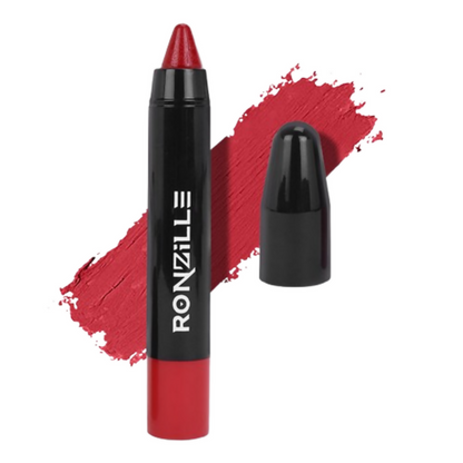 Ronzille Long Stay Matte Lip Crayon - Cherry Wood