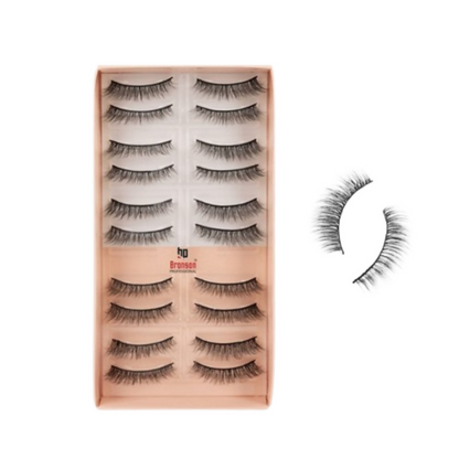Bronson Professional Eyelash Set 3d False Long And Natural Eye Makeup - L07