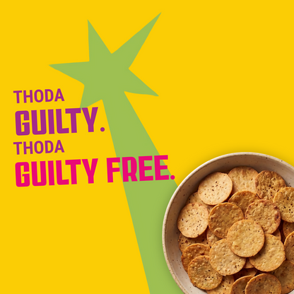 Knacks Coin Khakhra Crisps - Chilly Lemony Flavour