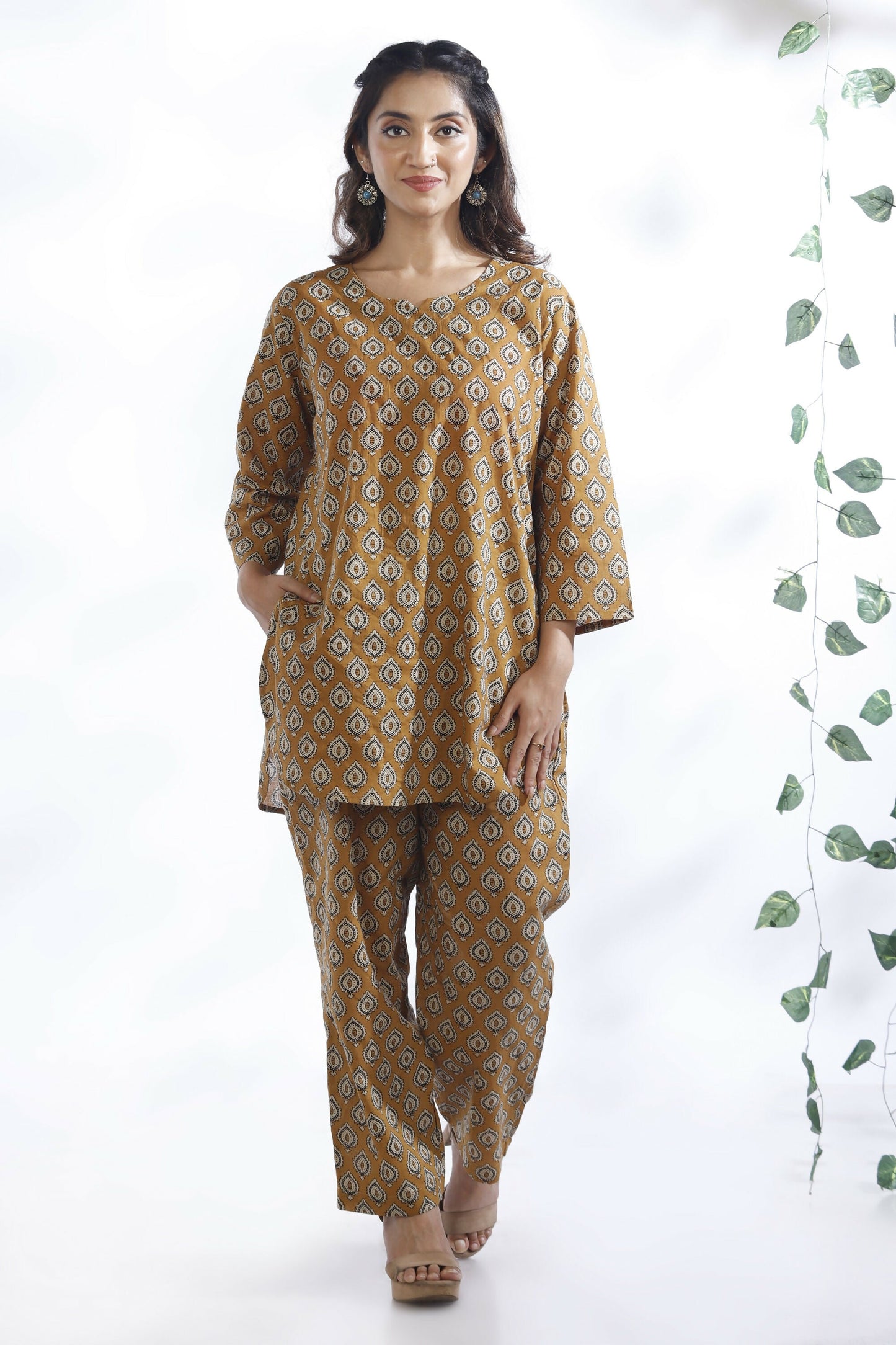 Breathables Yellow Butta Cotton Co-Ord Set