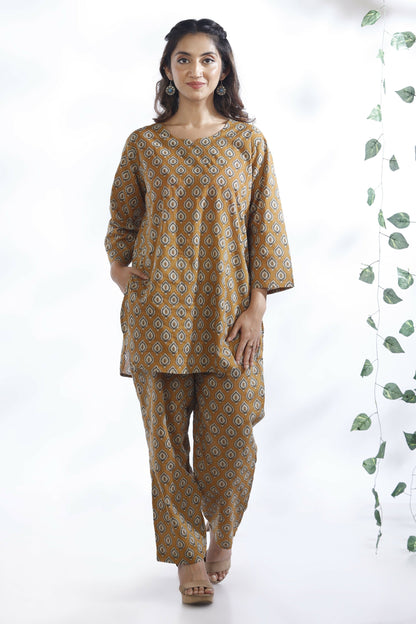 Breathables Yellow Butta Cotton Co-Ord Set