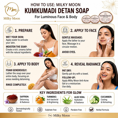 Milky Moon Kumkumadi Detan Soap