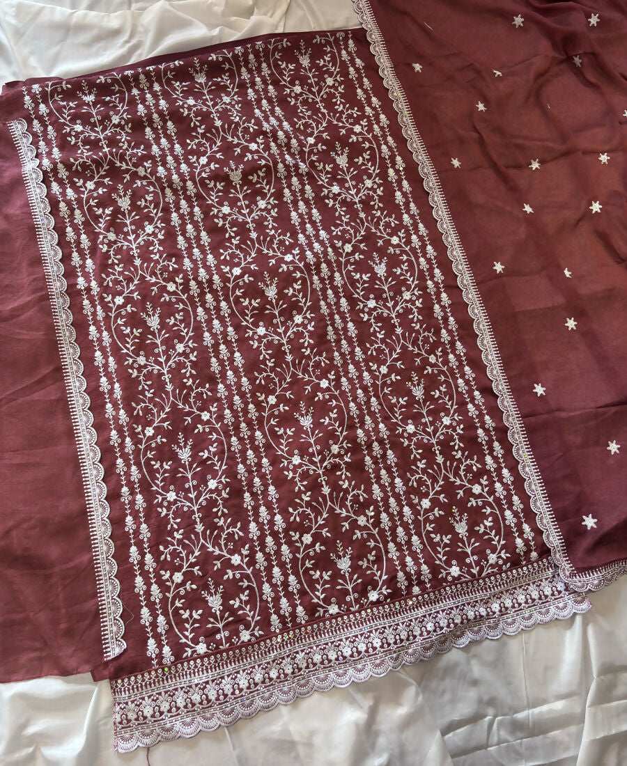 KC Rust Summer Wear Rangoli Silk Straight Suit For Women