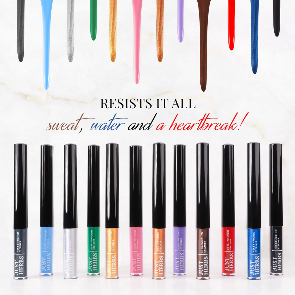 Just Herbs Eyeliner Waterproof and Smudge Proof, Long Lasting Eyeliners - Golden Hour