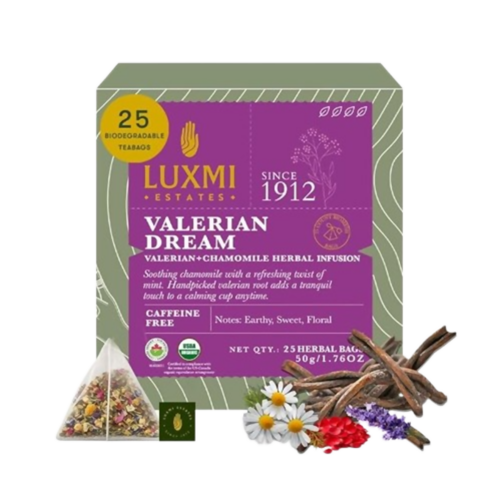 Luxmi Estates Valerian Dream  Organic Sleep Tea