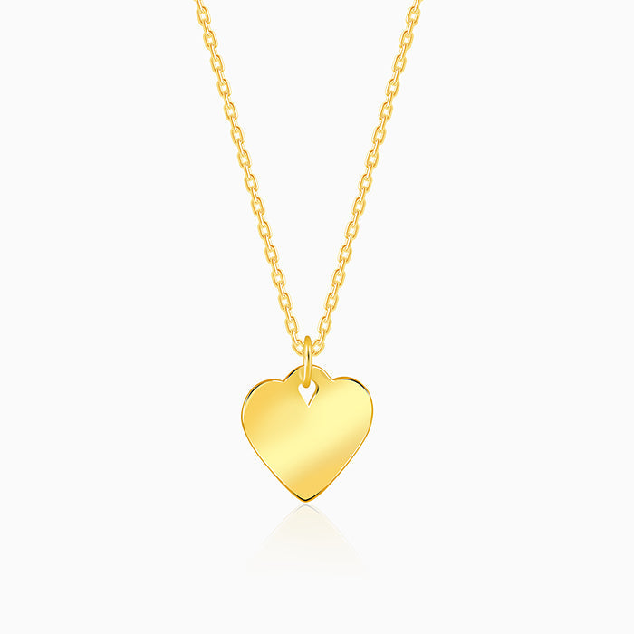 Golden Cutie Love Pendant With Link Chain