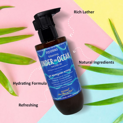 Nyassa Silkening Under The Ocean Shower Gel With Organic Argan Oil And Rosehip Oil