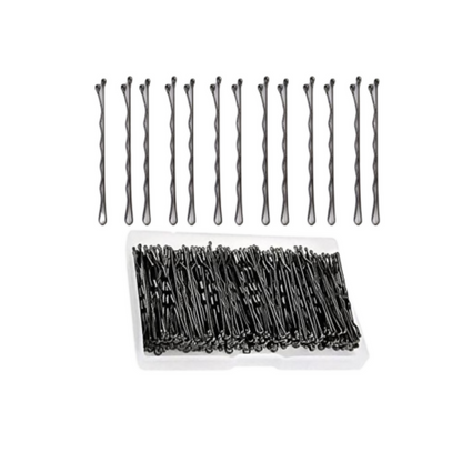Bronson Professional Bobby Hair Pins Big Thick Black Ball Tip Metal