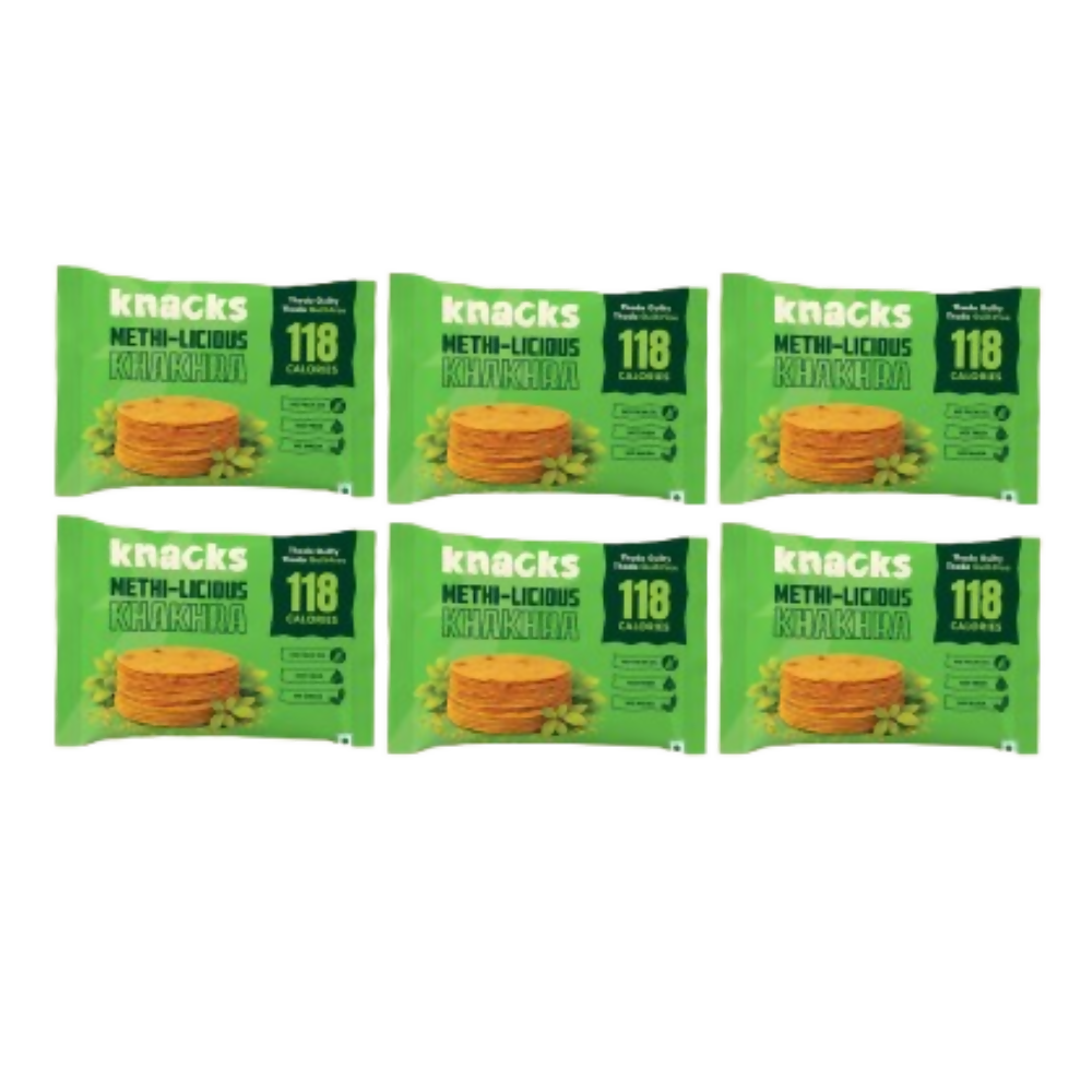 Knacks Coin Khakhra Crisps - Methi-Licious Flavour